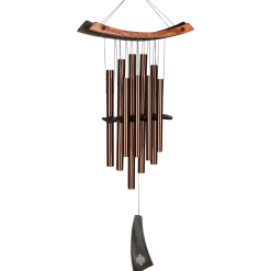 Woodstock 34" Eastern Energy Healing Wind Chime – Medium Bronze with Harmonic Light Sound for Outdoor Garden, Patio, Porch