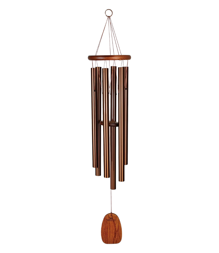 Woodstock 40" Medium Bronze Amazing Grace Outdoor Wind Chime – Patio, Porch, Garden Memorial Gift