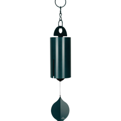 Woodstock 40" Green Large Heroic Outdoor Wind Chime – Deep Tone Steel Wind Bell for Garden, Patio, Porch